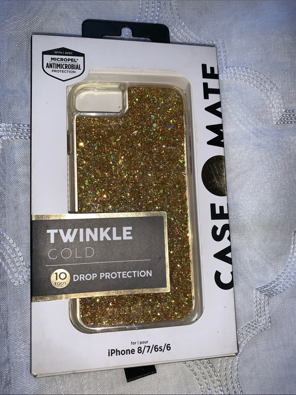 case-mate Twinkle Gold Glitter Protective iPhone Case